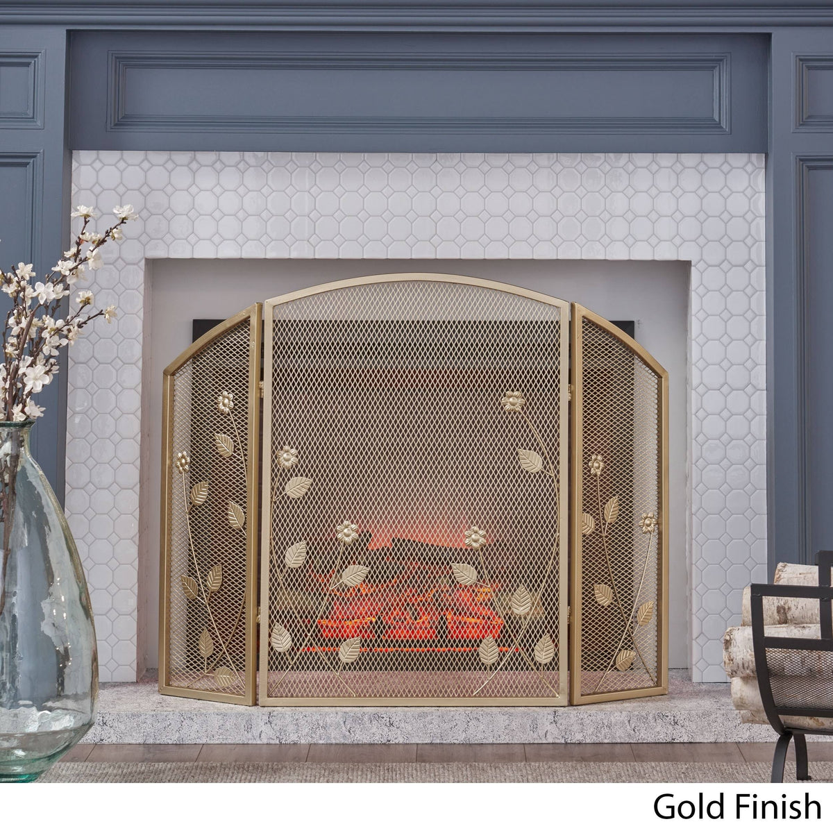 Gold Iron Firescreen E822
