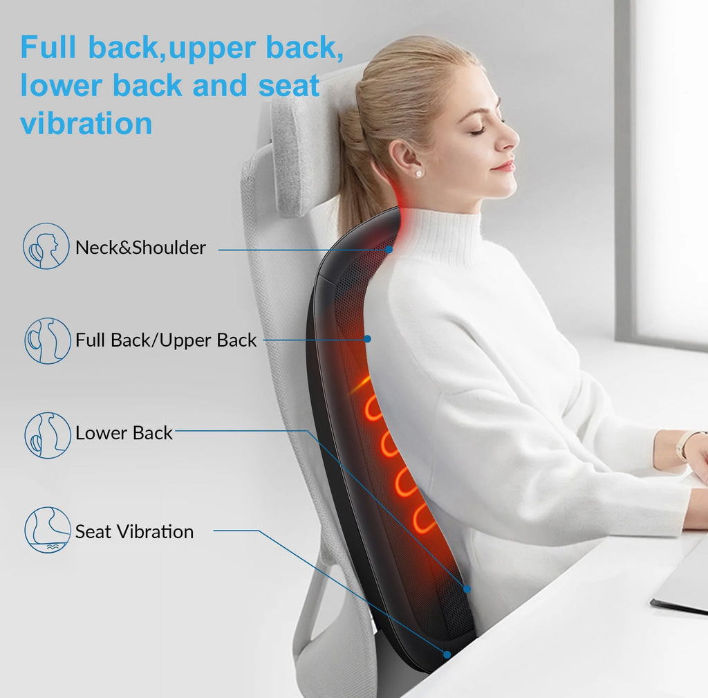 Shiatsu Back Massager with Heat Black L88306