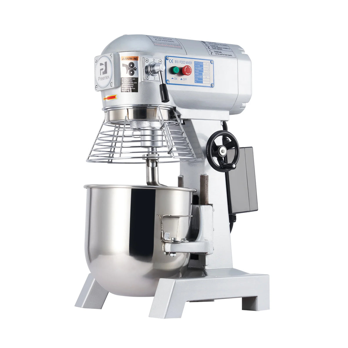10Qt 600W Commercial Stand Mixer with 3 Attachment W156703