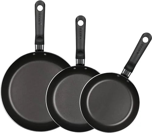 3-Piece Non-Stick Aluminum Frying Pan Set W117
