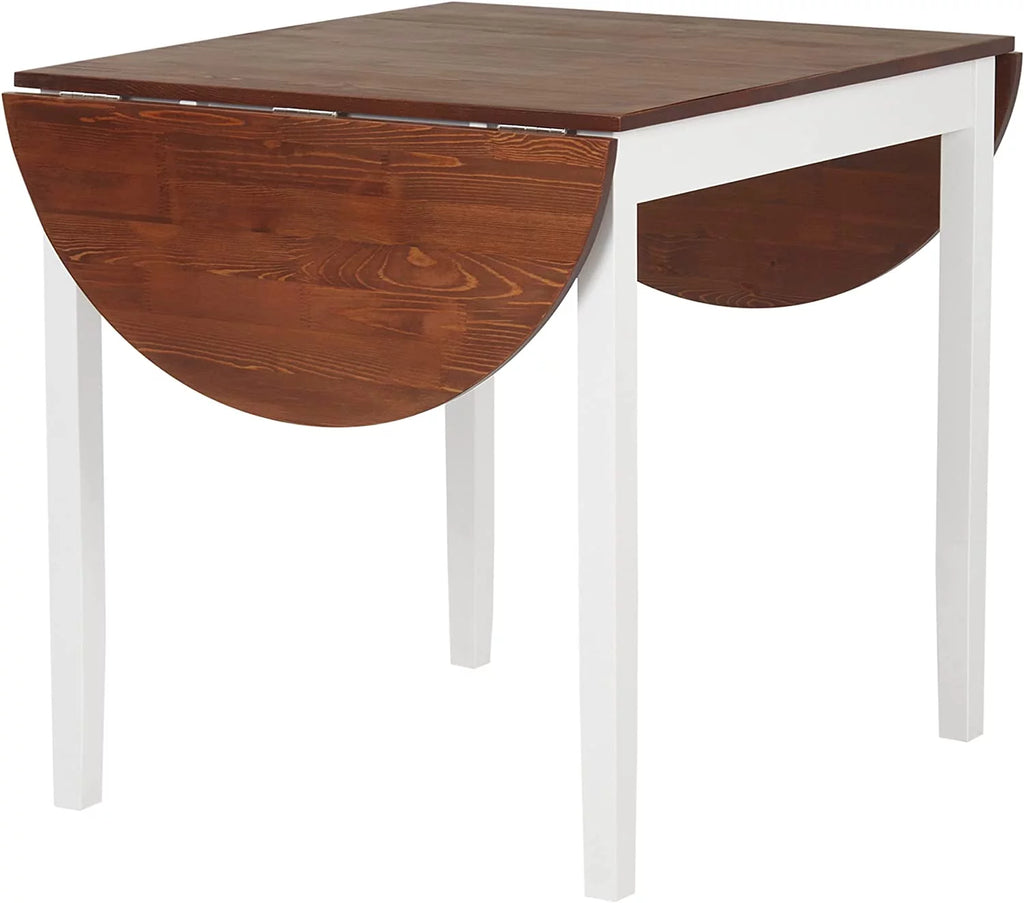 Brown Drop Leaf Solid Wood Dining Table X533
