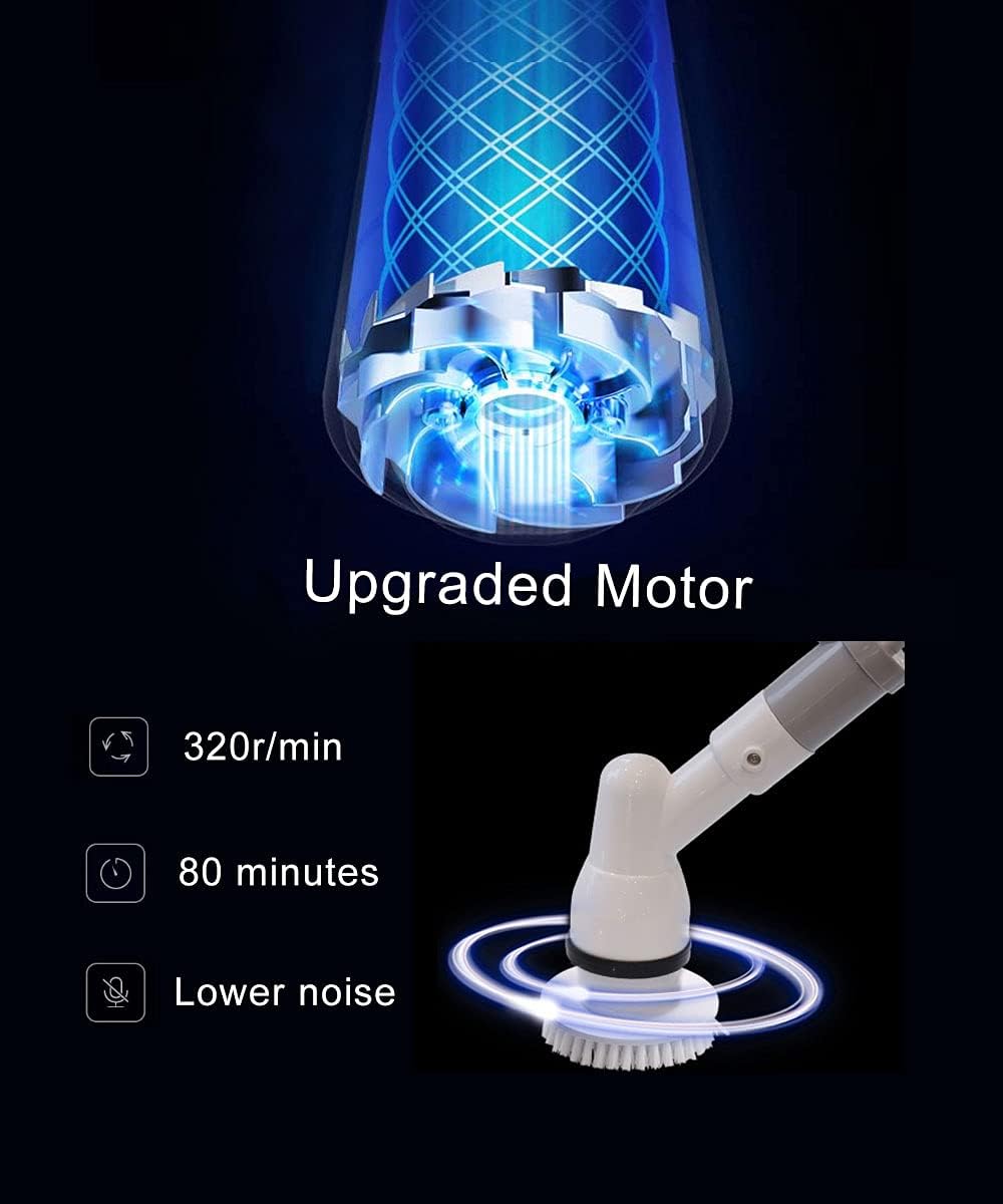 6 in 1 Electric Spin Scrubber Cordless Handheld Power Drill Brush Set, Pack of 2 I22722