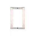 Satin Nickel 8 inch x 8 inch Square Tubing Back-to-Back Pull Handles K2586