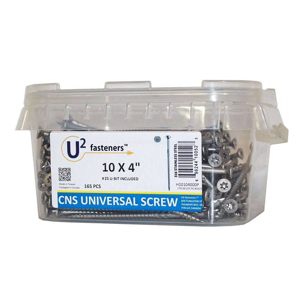 #10 x 4x22 Stainless Steel Universal Screws Q674