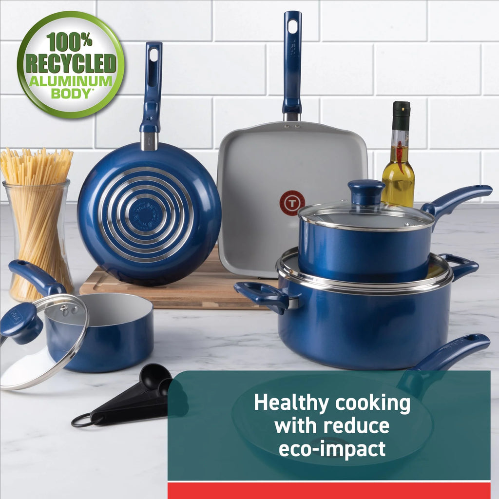 14-Piece Ceramic Non-Stick Cookware Set D229528
