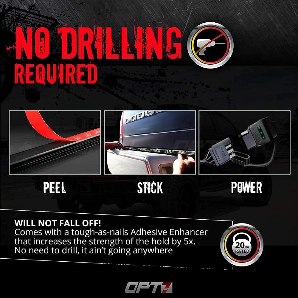 60" Redline Triple LED Tailgate Light Bar with Sequential Red Turn Signal N82134