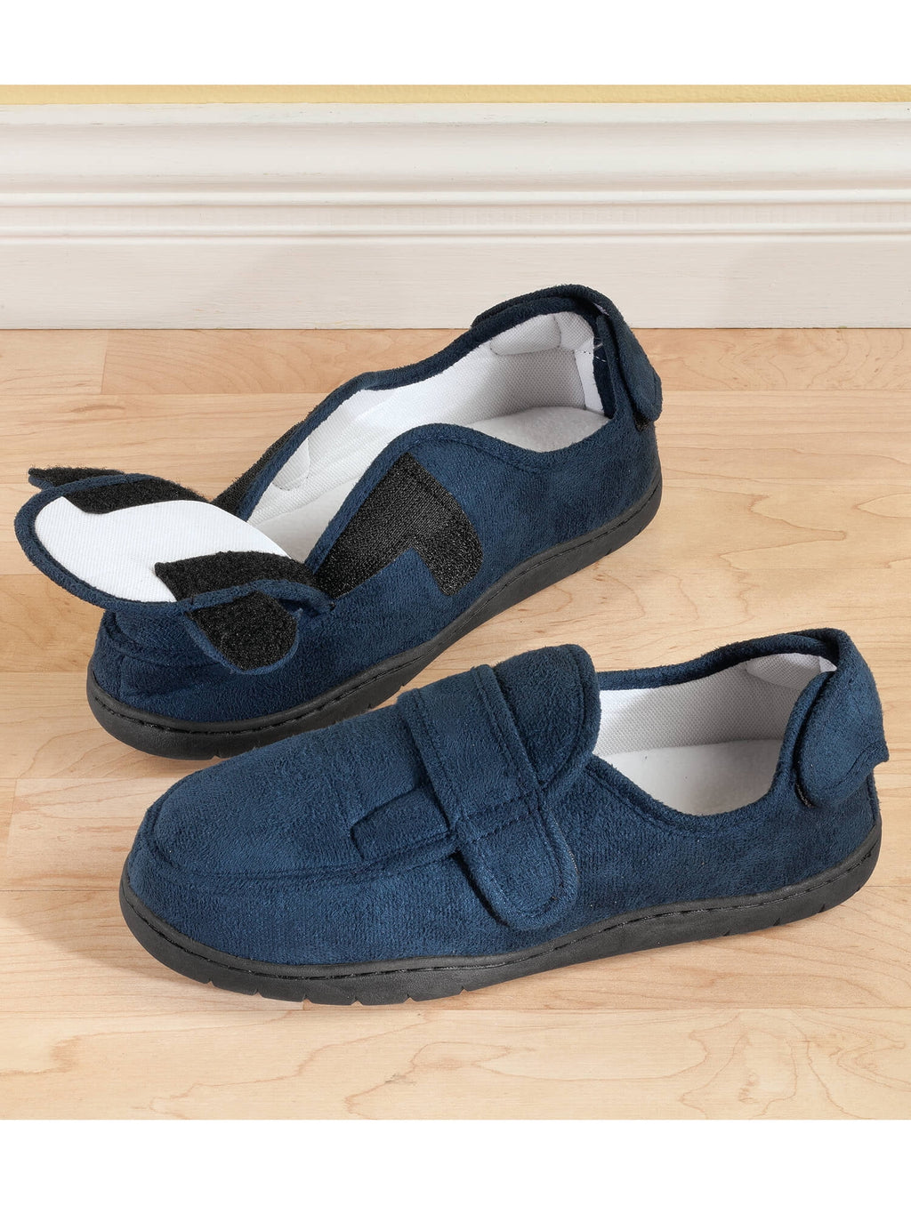 Navy Blue Memory Foam Slippers C295970