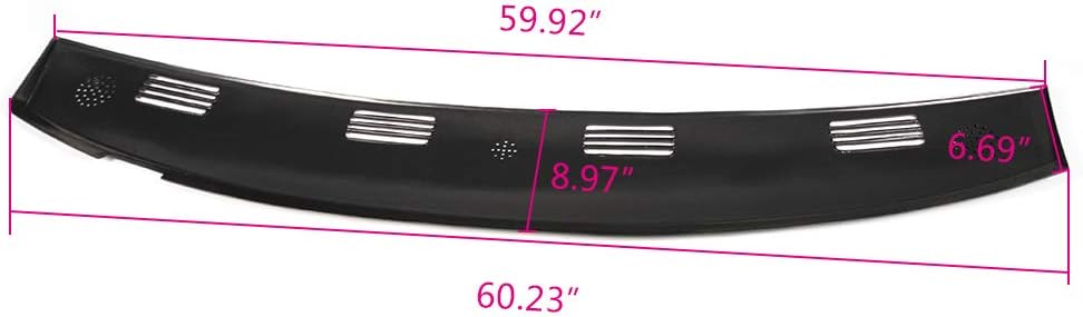 Black ABS Plastic Dash Cover S91435