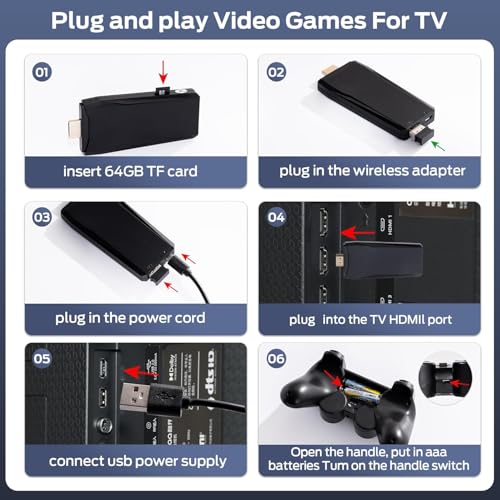 Wireless Retro Game Console with 20000+ Built-in Games X958028