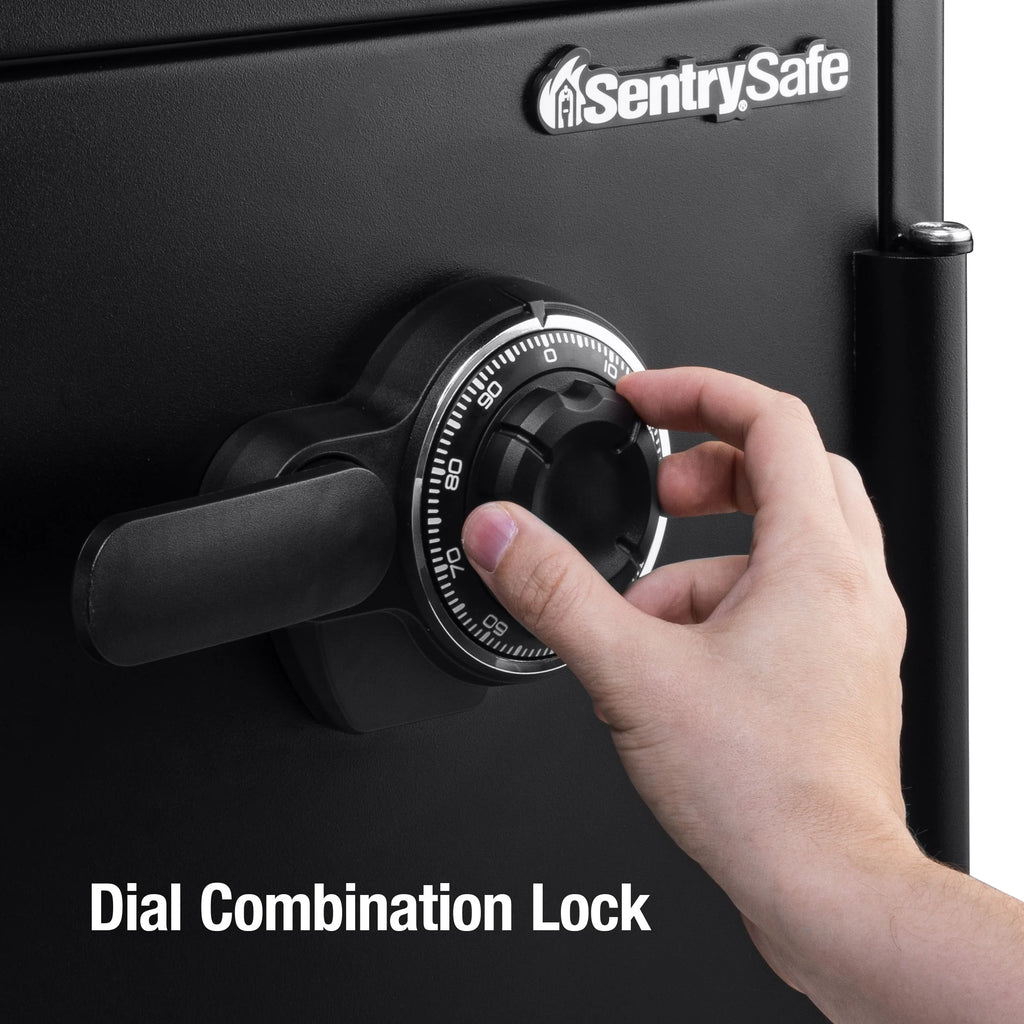 Fire-Resistant Waterproof Safe with Dial Combination Lock, 1.23 cu. ft. C49290