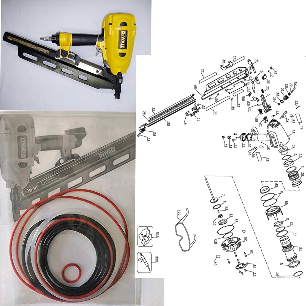 O-Ring Rebuild Kit for Framing Nailer E5181