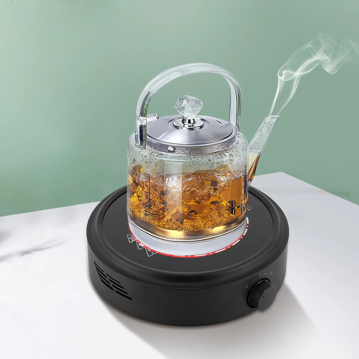 700W Electric Mini Stove Portable Hot Plate Black S939711