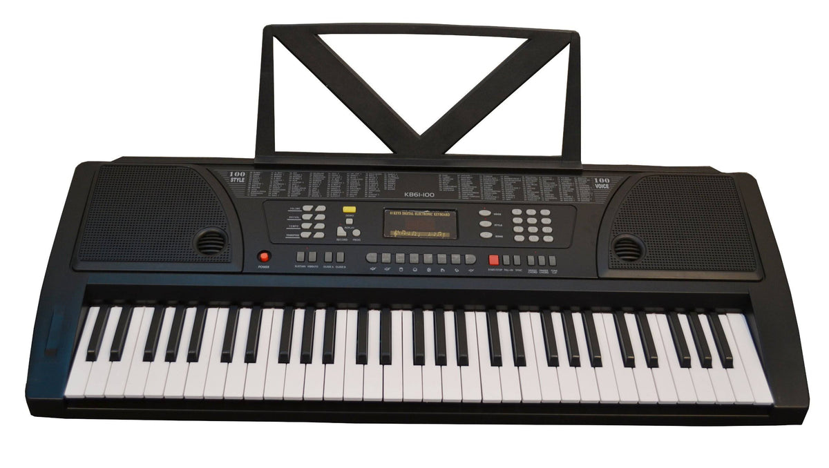 61-Key Portable Electronic Keyboard Black E503