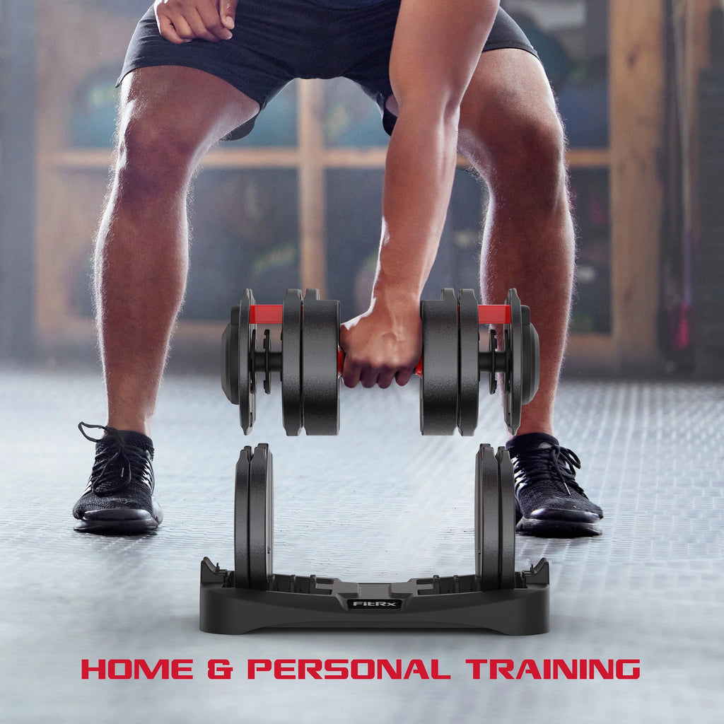 Adjustable Dumbbell 10-90 lbs Black O451