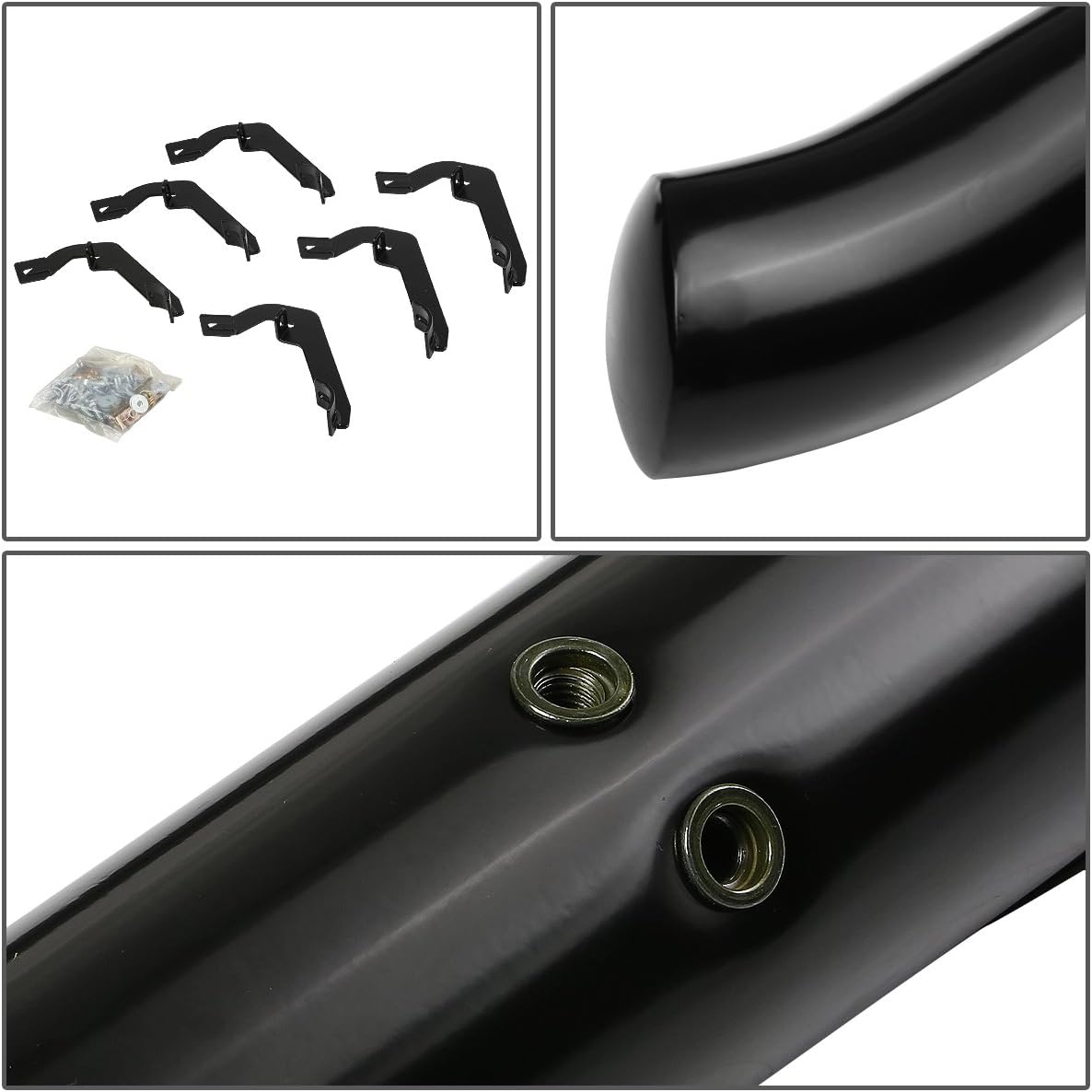 Stainless Steel Black Powdercoated Side Step Nerf Bar Running Boards C133