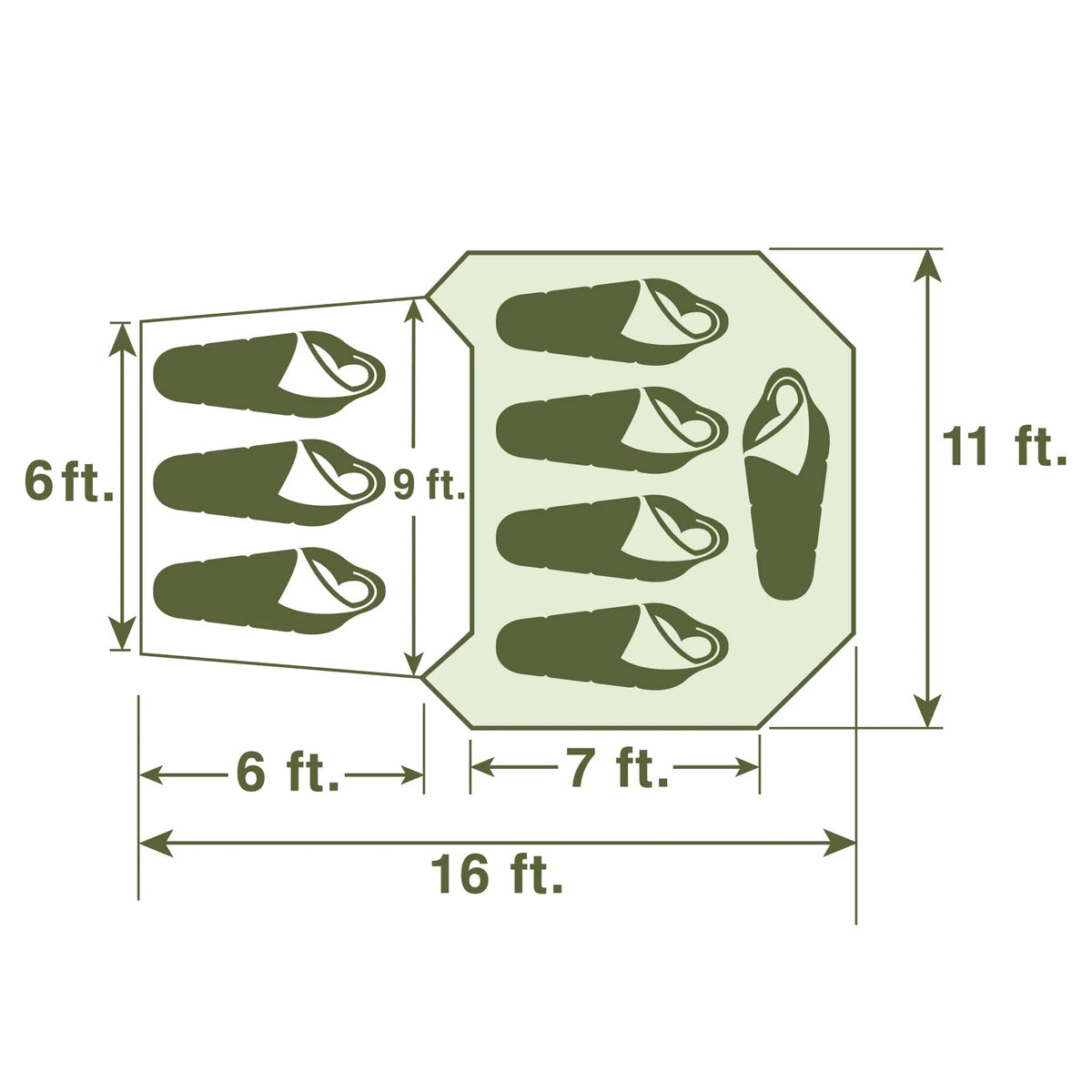 8 Person Camping Tent J134