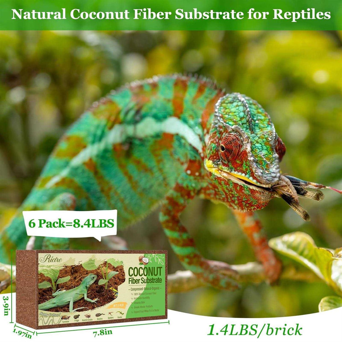 Natural Coconut Fiber Reptile Terrarium Bedding Z9843