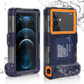 Waterproof Protective Case for Phones Up to 6.9 Inch with Lanyard U41489