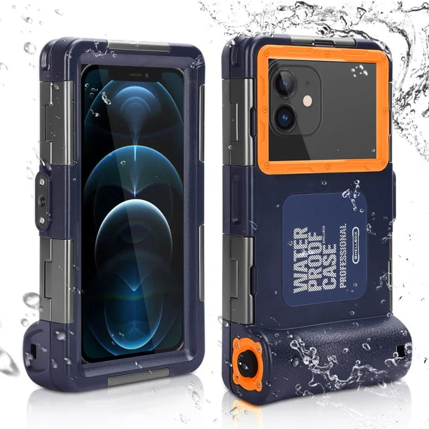 Waterproof Protective Case for Phones Up to 6.9 Inch with Lanyard U41489