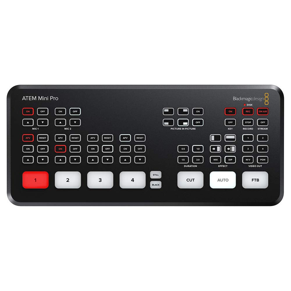 ATEM Mini Pro HDMI Live Stream Switcher with 6' High-Speed HDMI Cable & 10-Pack Straps Bundle M432
