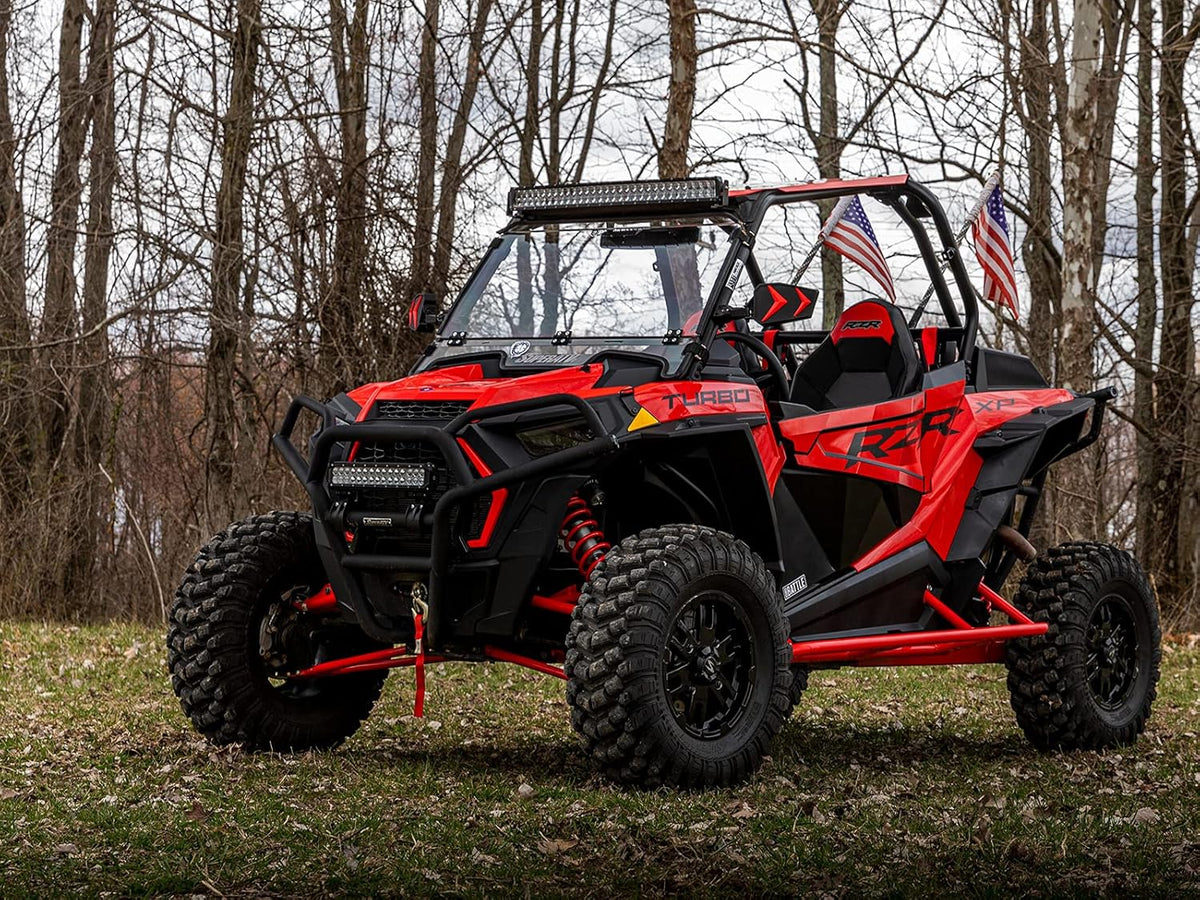 Red Nerf Bars / Rock Sliders / Tree Kickers for Polaris RZR XP 1000 X808491