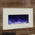 White Fireplace Glass Surround S377