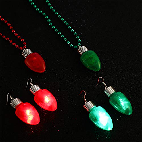 Light-up Bulb Earrings and Bulb Necklaces H60454
