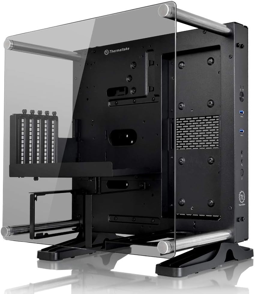 Black ATX Mid Tower Open Frame Computer Case U58806