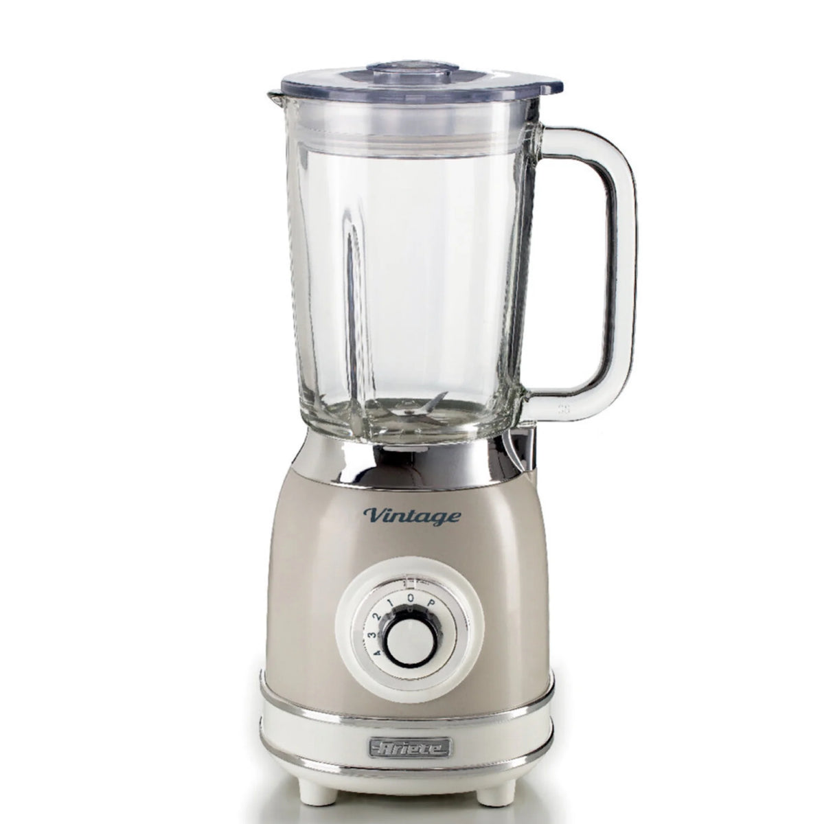 Vintage Blender With Glass Cup Beige 1000W T7389