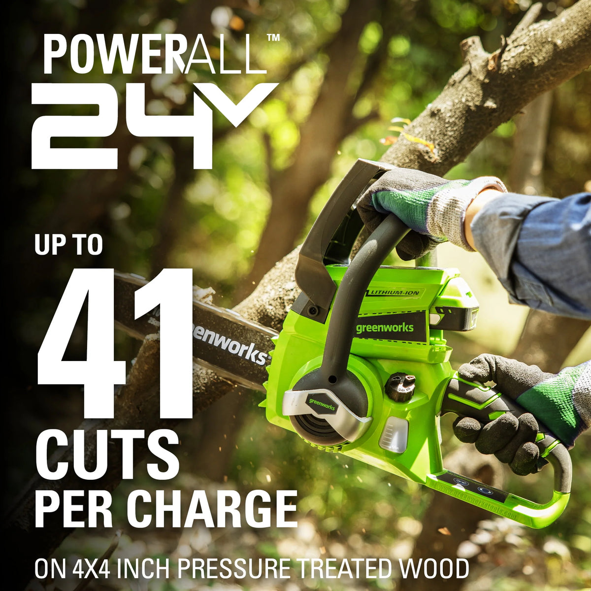 24V Battery Powered Chainsaw Q944294