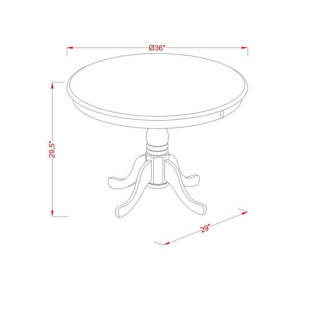3 Piece Kitchen Table Set with 2 Dinette Chairs Z86154