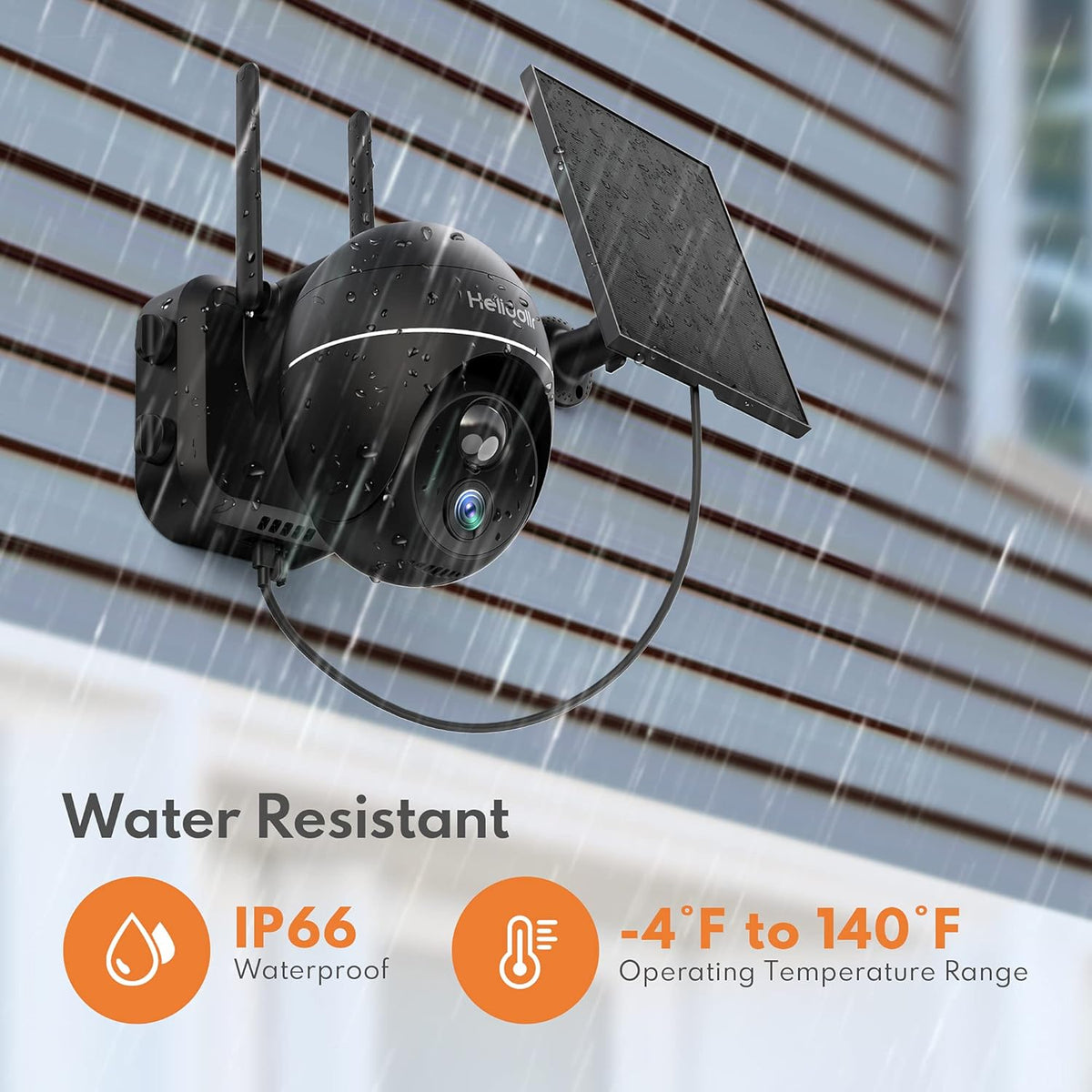 Outdoor Security Camera with Solar Panel V2295