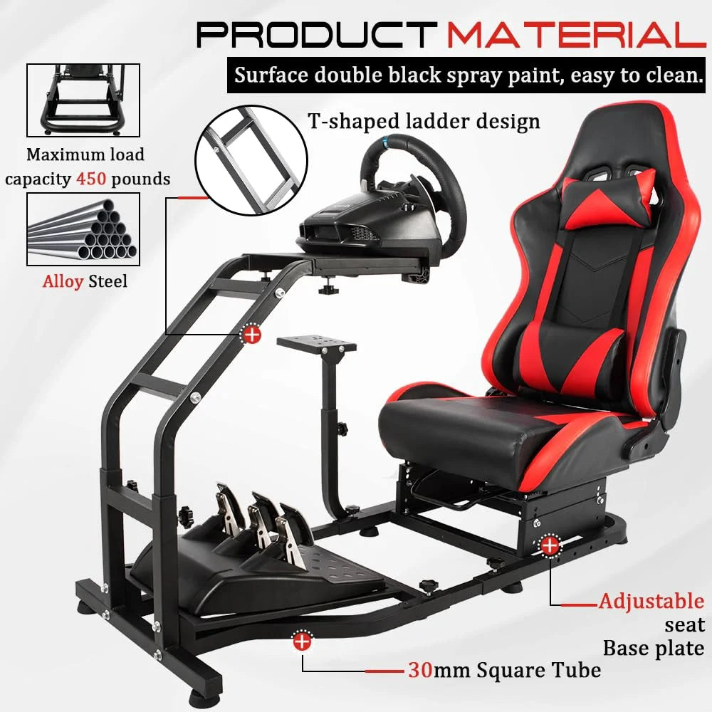 Racing Simulator Cockpit with Gaming Seat K81584