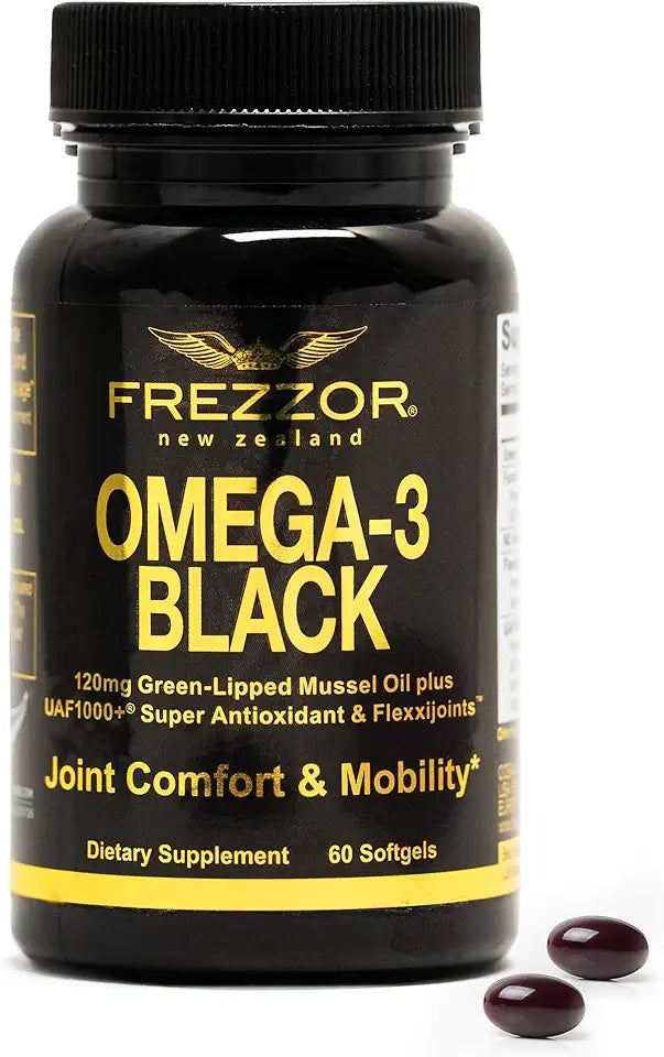 Omega 3 Black Green Lipped Mussel Oil 450mg 60 Softgels X13668