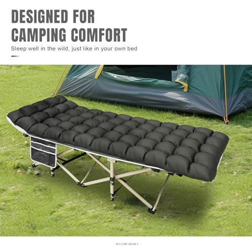 Folding Camping Cot with Mattress and Carry Bag F2890