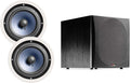 8-inch 2-way In-ceiling Speakers Set of 2 with 12-inch Powered Subwoofer Z5900