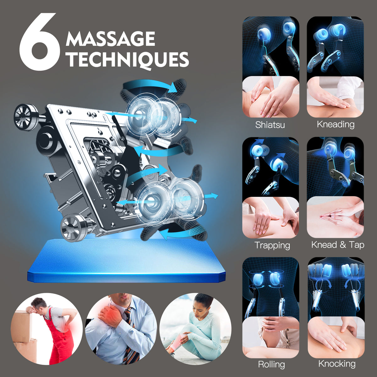 Black 4D Massage Chair Y87990
