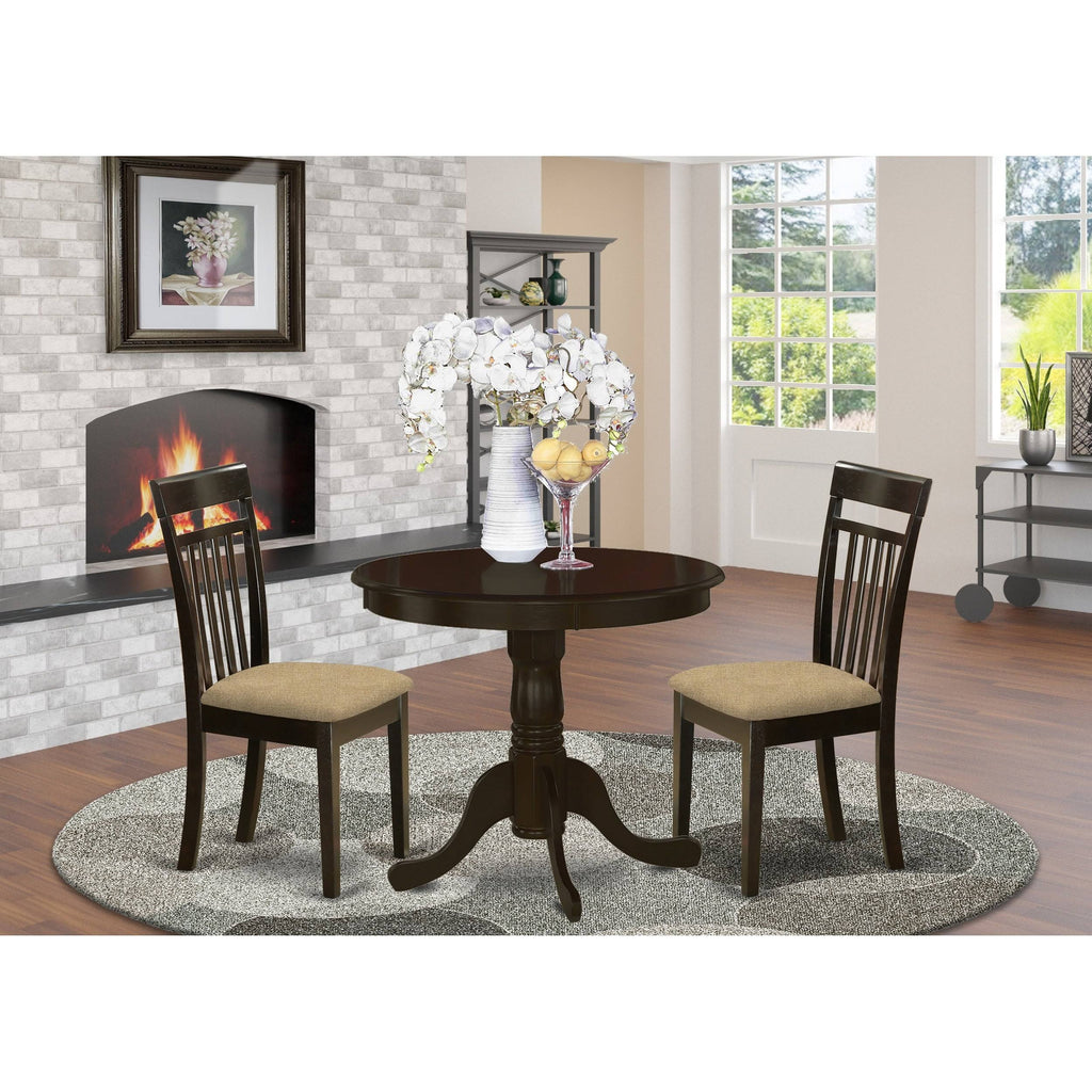 3 Piece Kitchen Table Set with 2 Dinette Chairs Z86154