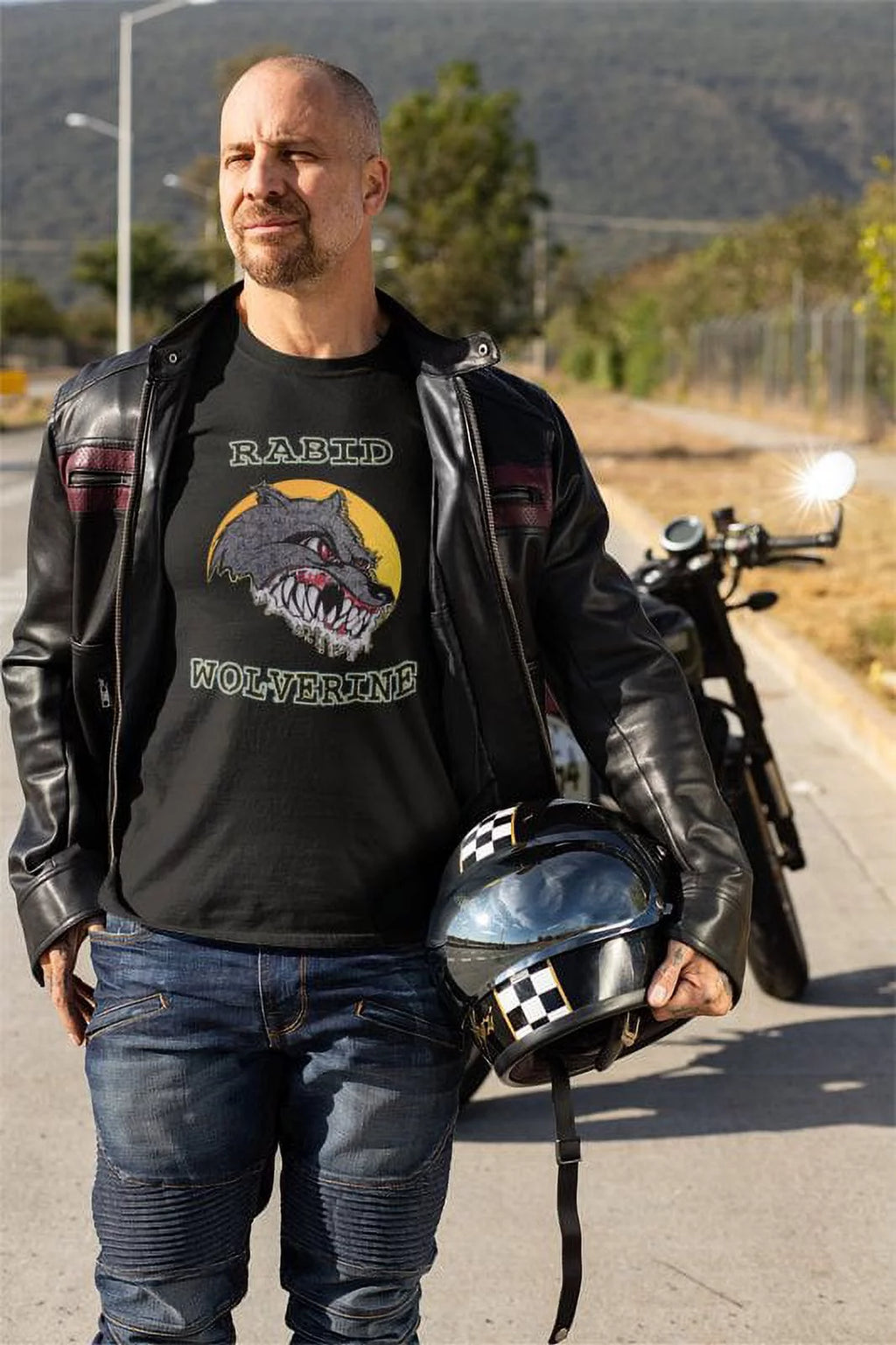Men's Black T-shirt M8049
