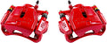 Red Powder Coated Semi-Loaded Caliper Assembly Pair Set M42719