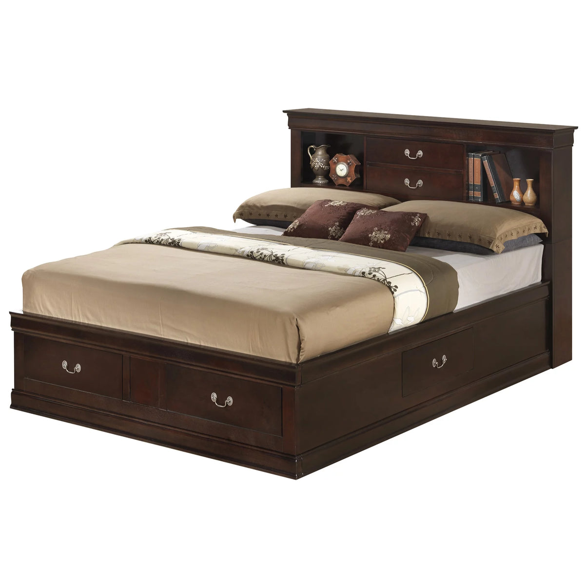 King Storage Platform Bed X784
