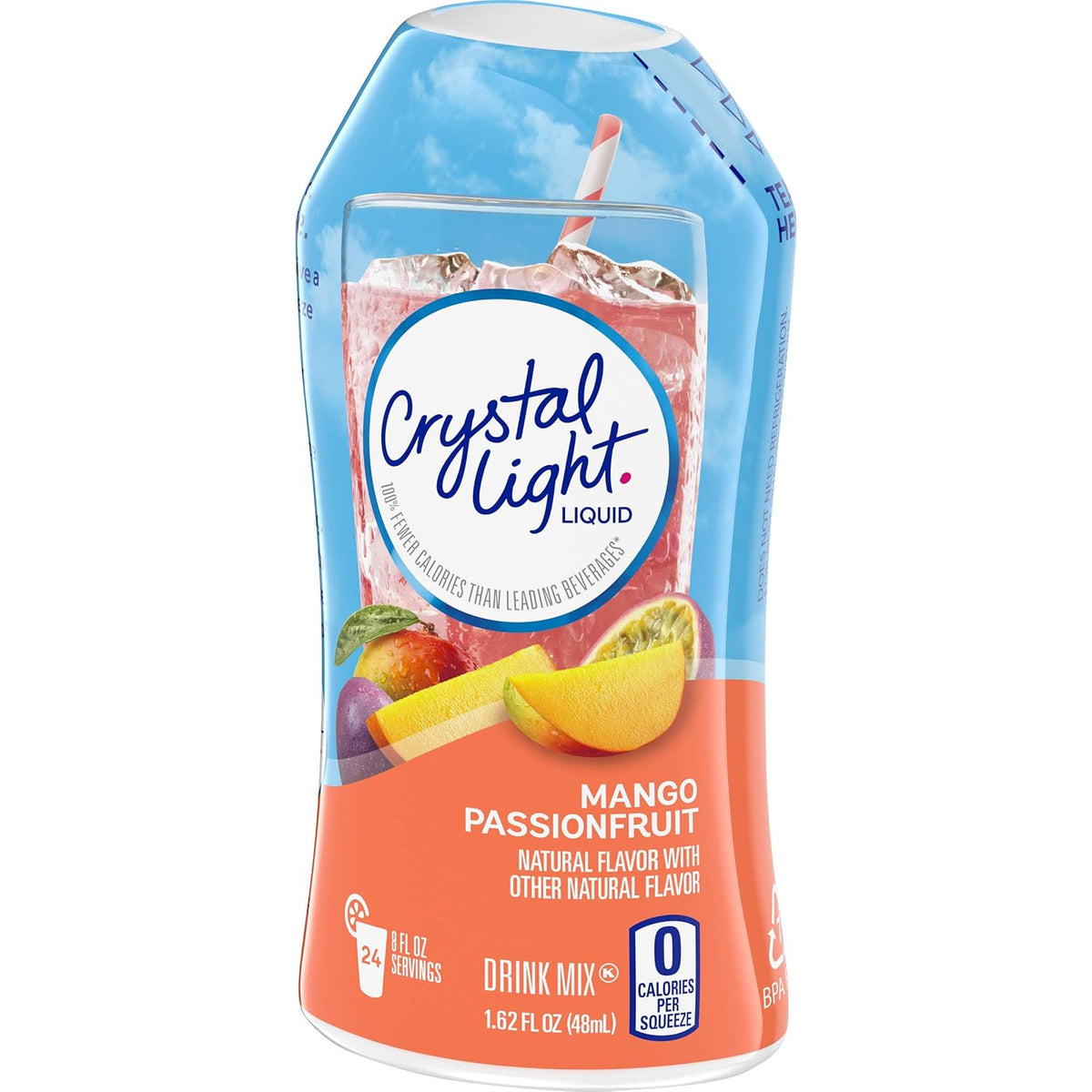 Sugar-Free Mango Passion Fruit Liquid Water Enhancer 12 Count 1.62 fl oz Pack of 2 U87764