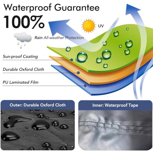 10' x 10' Black Waterproof Oxford Cloth Dog Kennel Cover O1947