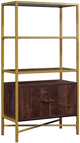 White Bookcase with Doors Y175520