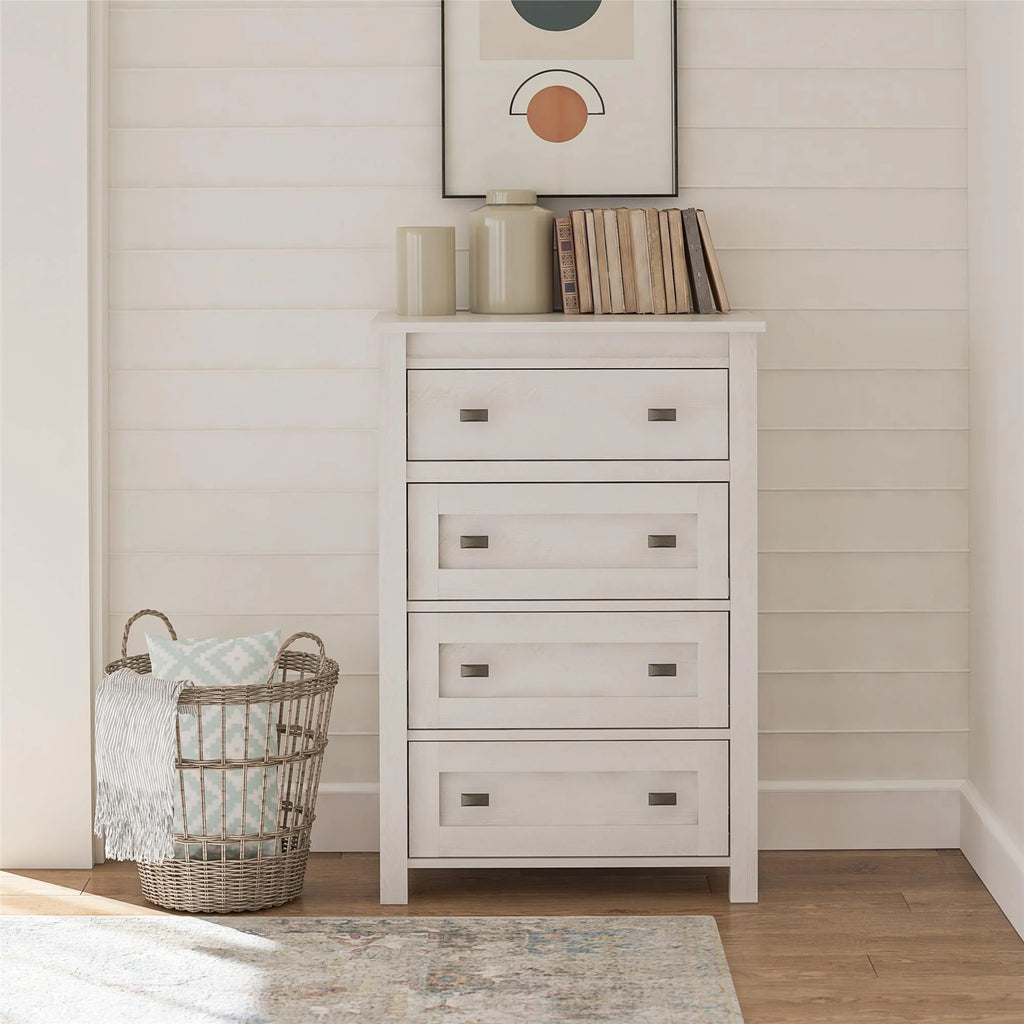 4 Drawer Weathered Oak Dresser L604