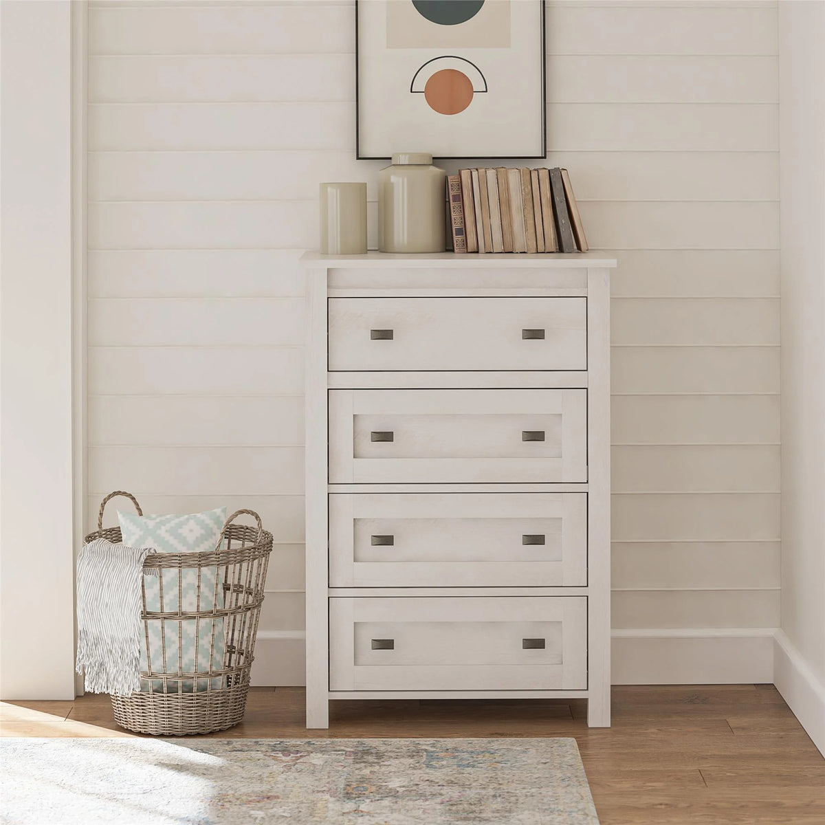 4 Drawer Weathered Oak Dresser L604