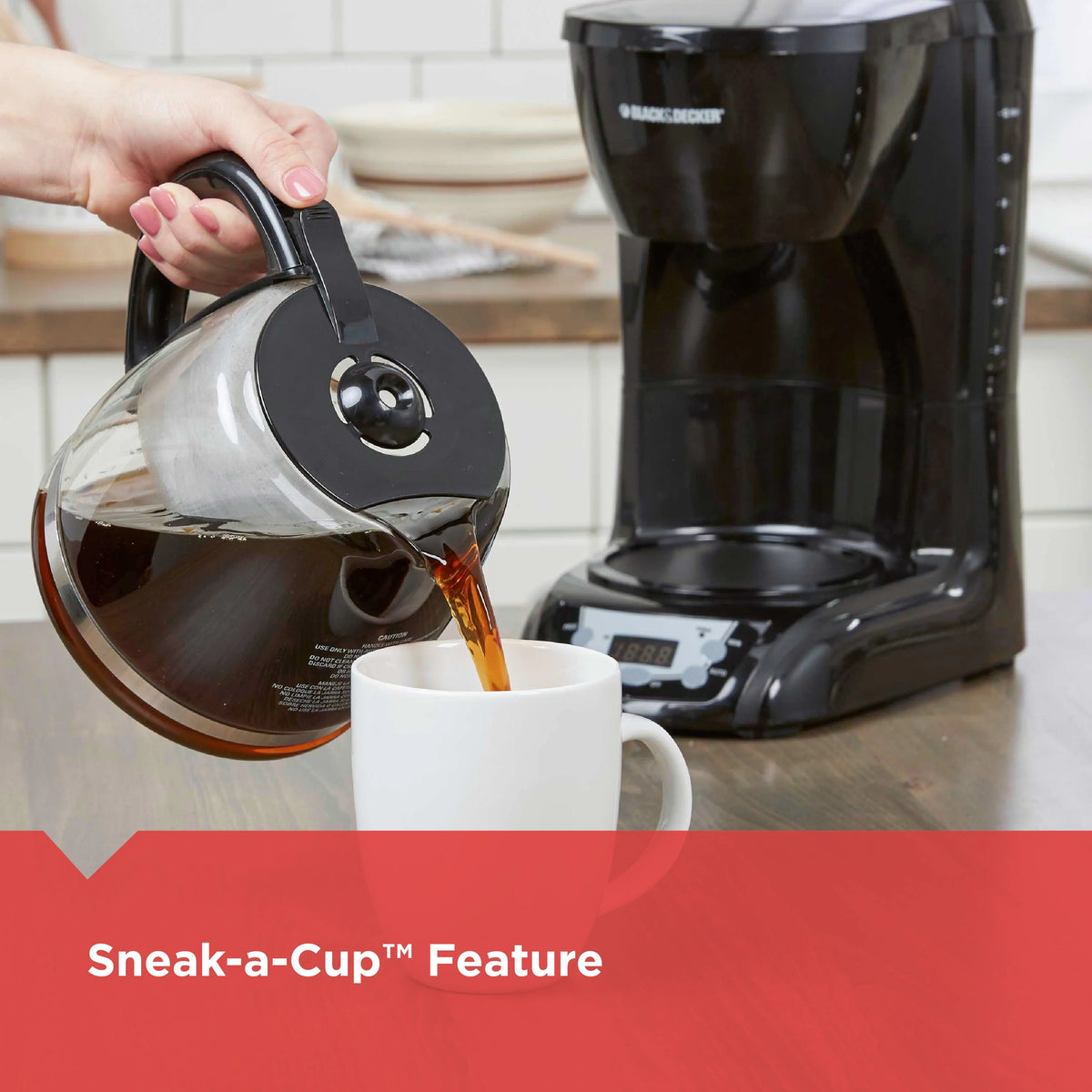 Black 12 Cup Drip Coffee Maker V792299