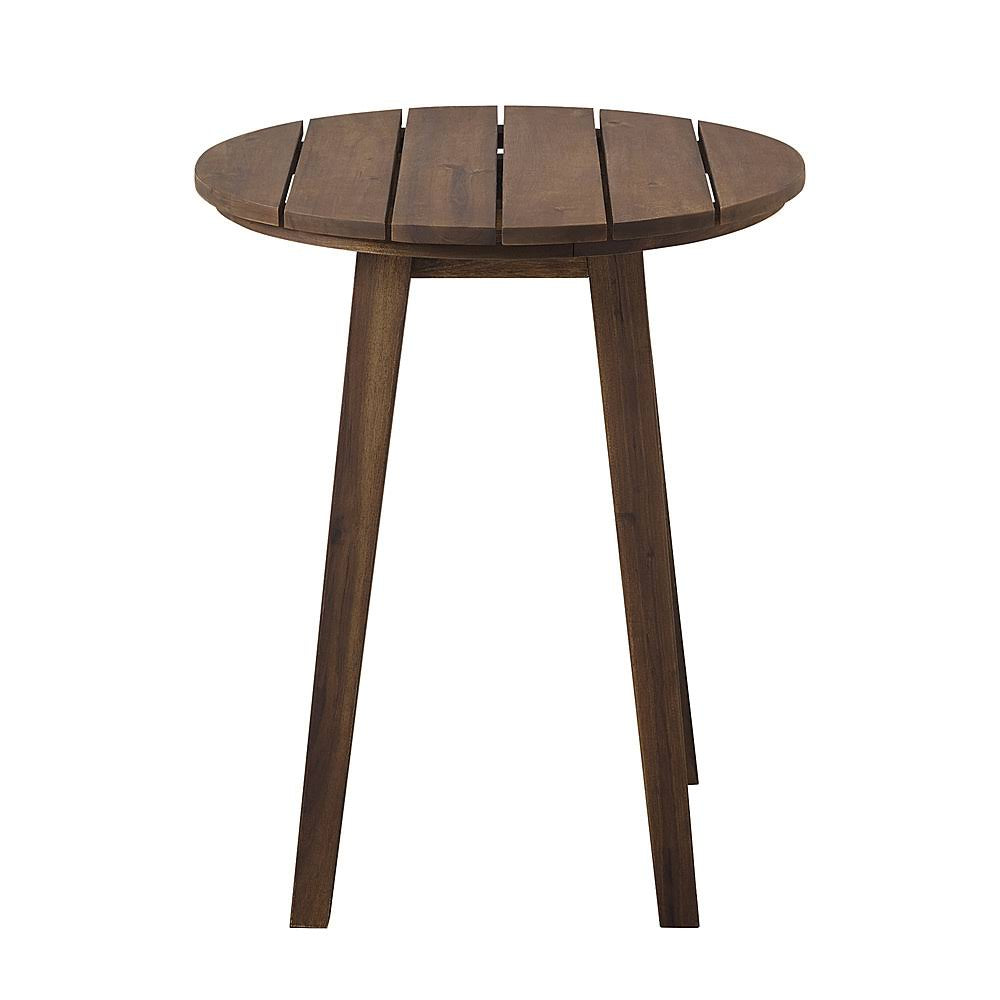 Dark Brown Acacia Wood Outdoor Side Table O584