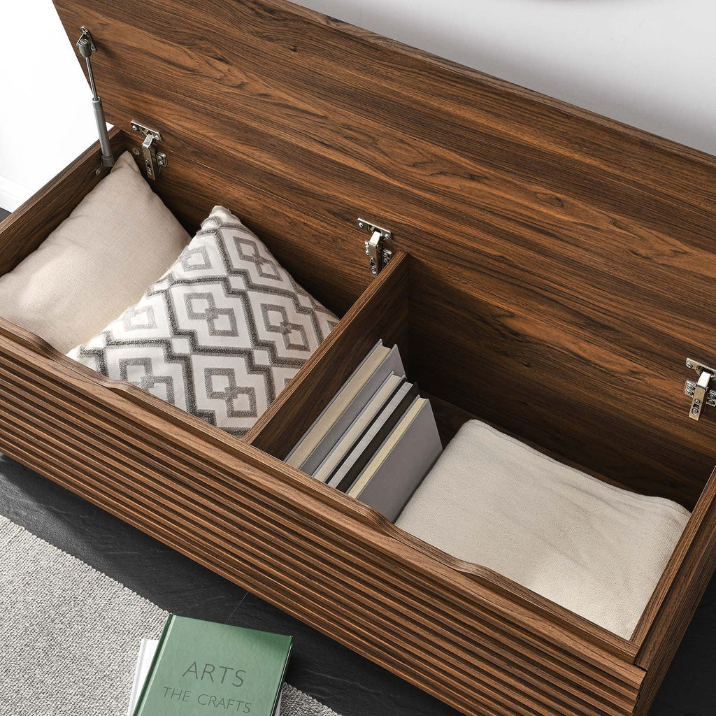 Walnut Storage Bench M264
