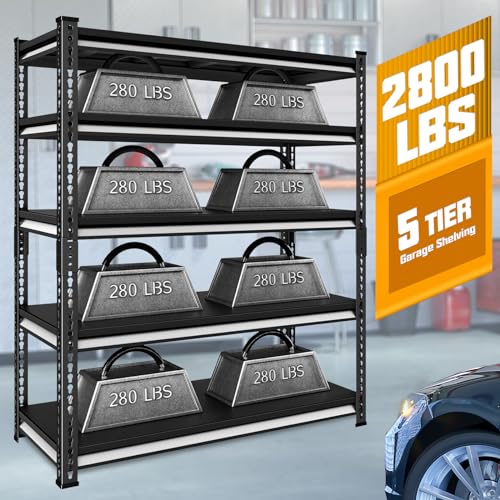 48" W Blue 3-Tier Metal Garage Shelving Q534